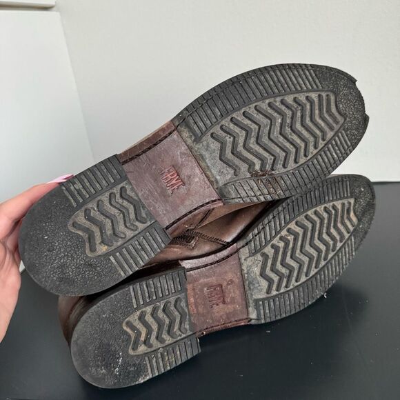 Frye Sawyer Men's Chelsea Boot Size 13 Leather Ankle Western Side Zipper Shoes - Picture 8 of 13